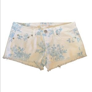 American Eagle White Jean Shorts